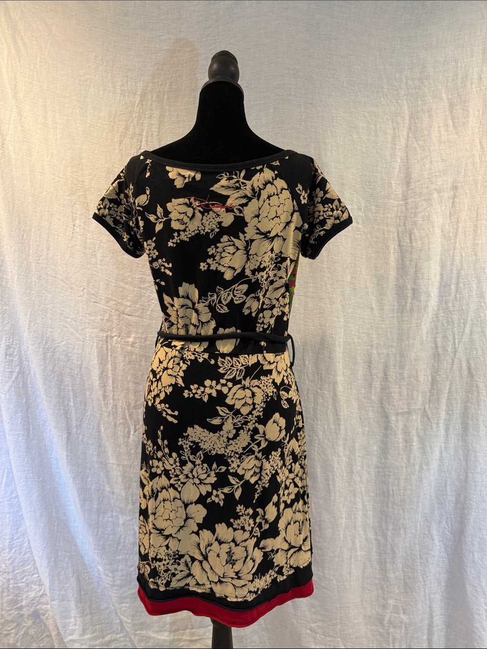 Desigual Midi Dress with Multicolor Floral & Mandala Prints size L - Picture 2 of 12